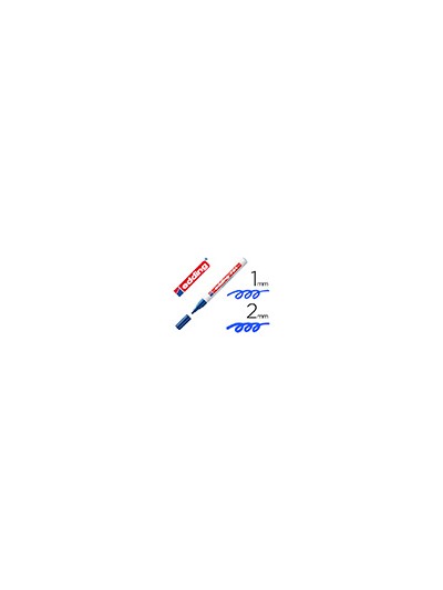 Rotulador edding punta fibra 751 azul punta redonda 1-2 mm