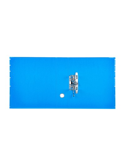 Archivador de palanca liderpap el a4 filing system forrado sin rado lomo 80mm celeste con caja y compresor metalico