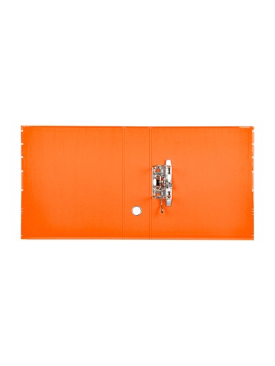 Archivador de palanca liderpap el a4 filing system forrado sin rado lomo 80mm naranja con caja y compresor metalico