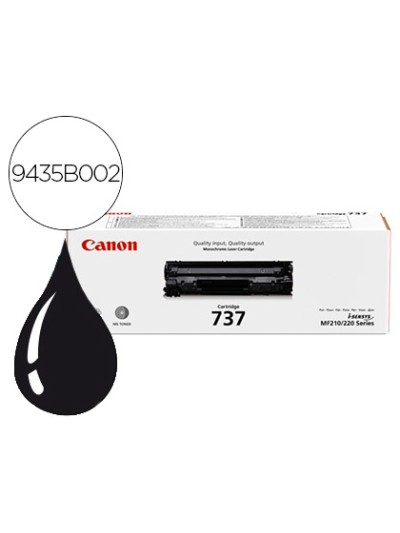 Toner canon 737 negro lbp151dw / mf 211 / mf212w / mf216n / mf217w color 2400 pag