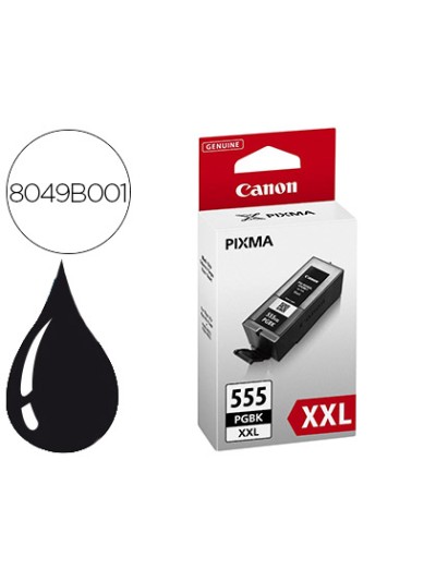 Ink-jet canon pgi-555 xxl pixma ip8750 / ix6850 / mx725 1.000 pag negro