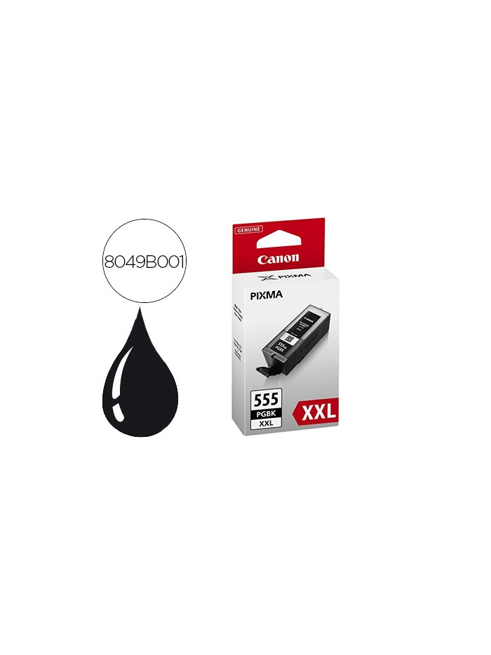 Ink-jet canon pgi-555 xxl pixma ip8750 / ix6850 / mx725 1.000 pag negro Ink-jet canon pgi-555 xxl pixma ip8750 / ix6850 / mx725 1.000 pag negro