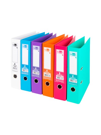 Archivador de palanca liderpapel a4 documenta forrado pvc con rado lomo 75 mm colores surtidos trending