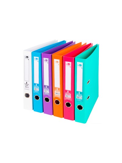 Archivador de palanca liderpapel a4 documenta forrado pvc con rado lomo 52 mm colores surtidos trending