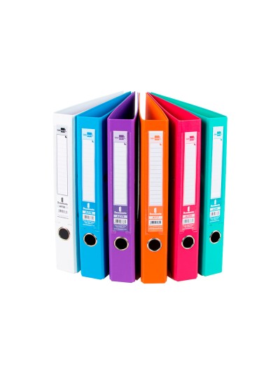 Archivador de palanca liderpapel a4 documenta forrado pvc con rado lomo 52 mm colores surtidos trending