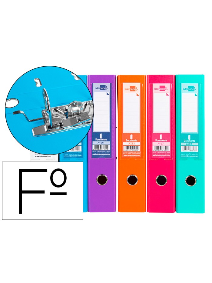 Archivador de palanca liderpapel folio documenta forrado pvc con rado lomo 75 mm colores surtidos trending Archivador de palanca liderpapel folio documenta forrado pvc con rado lomo 75 mm colores surtidos trending