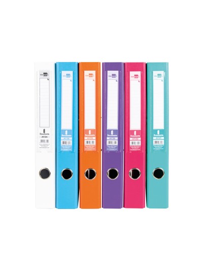 Archivador de palanca liderpapel folio documenta forrado pvc con rado lomo 52 mm colores surtidos trending