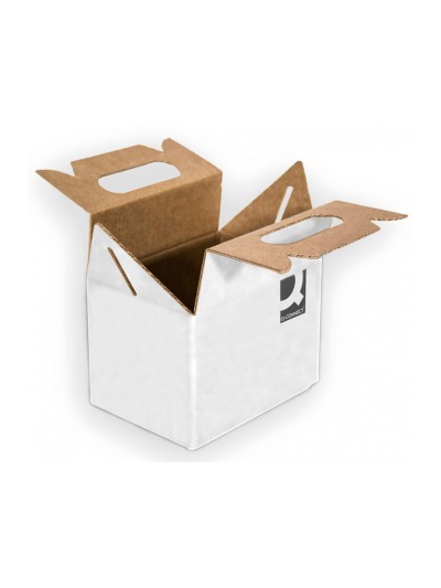 Caja maletin con asa q-connect carton para envio y transporte 355x120x258 mm