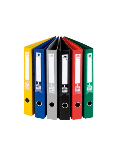 Archivador de palanca liderpapel folio documenta forrado pvc con rado lomo 52 mm colores surtidos classic