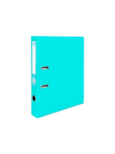 Archivador de palanca liderpapel folio documenta forrado pvc con rado lomo 52 mm verde claro compresor