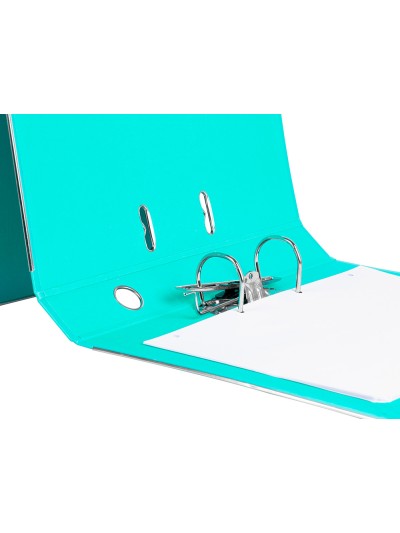 Archivador de palanca liderpapel folio documenta forrado pvc con rado lomo 52 mm verde claro compresor