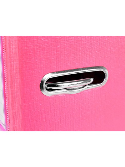 Archivador de palanca liderpapel folio documenta forrado pvc con rado lomo 52 mm rosa compresor metalico
