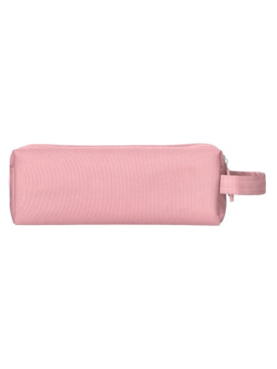 Estuche portatodo liderpapel classic rectangular con asa 2 cremalleras 210 x80mm rosa