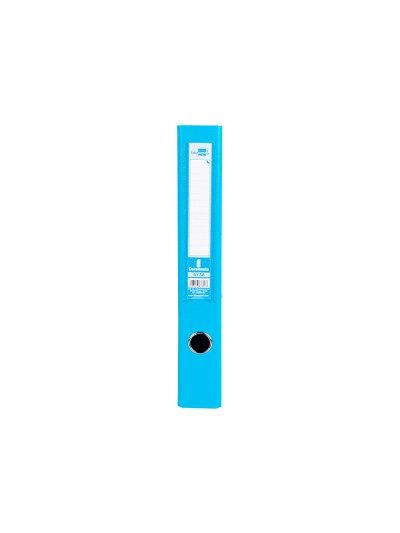 Archivador de palanca liderpapel folio documenta forrado pvc con rado lomo 52 mm celeste compresor metalico
