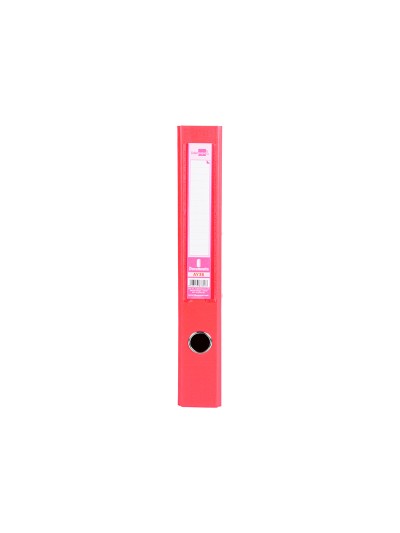 Archivador de palanca liderpapel folio documenta forrado pvc con rado lomo 52 mm rojo compresor metalico