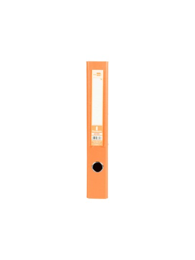 Archivador de palanca liderpapel folio documenta forrado pvc con rado lomo 52 mm naranja compresor metalico