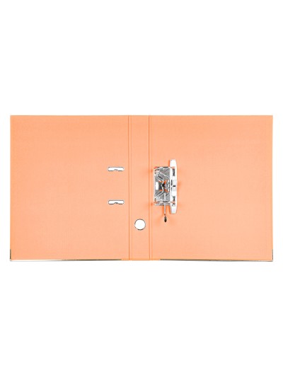 Archivador de palanca liderpapel folio documenta forrado pvc con rado lomo 52 mm naranja compresor metalico