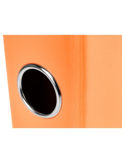 Archivador de palanca liderpapel folio documenta forrado pvc con rado lomo 52 mm naranja compresor metalico