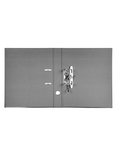 Archivador de palanca liderpapel folio documenta forrado pvc con rado lomo 52 mm negro compresor metalico
