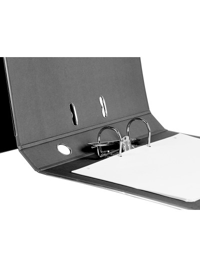 Archivador de palanca liderpapel folio documenta forrado pvc con rado lomo 52 mm negro compresor metalico