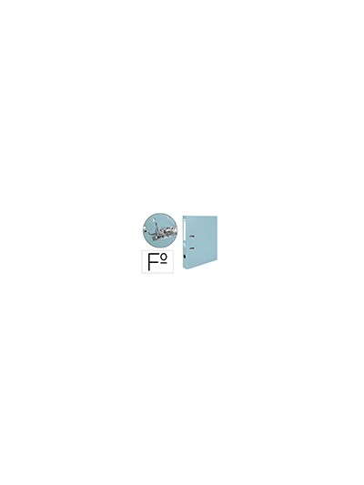 Archivador de palanca liderpapel folio documenta forrado pvc con rado lomo 52 mm gris compresor metalico
