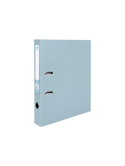 Archivador de palanca liderpapel folio documenta forrado pvc con rado lomo 52 mm gris compresor metalico