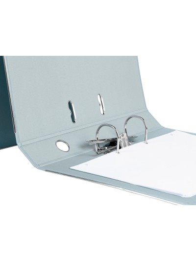 Archivador de palanca liderpapel folio documenta forrado pvc con rado lomo 52 mm gris compresor metalico