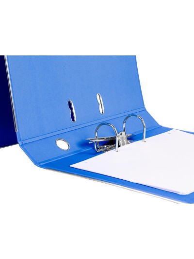 Archivador de palanca liderpapel folio documenta forrado pvc con rado lomo 52 mm azul compresor metalico