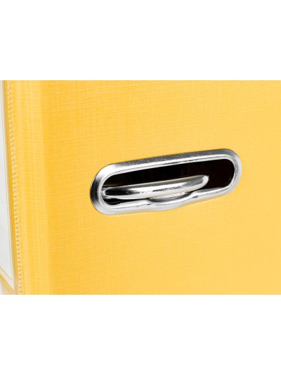 Archivador de palanca liderpapel folio documenta forrado pvc con rado lomo 52 mm amarillo compresor