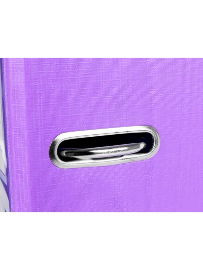 Archivador de palanca liderpapel folio documenta forrado pvc con rado lomo 75 mm lila compresor metalico