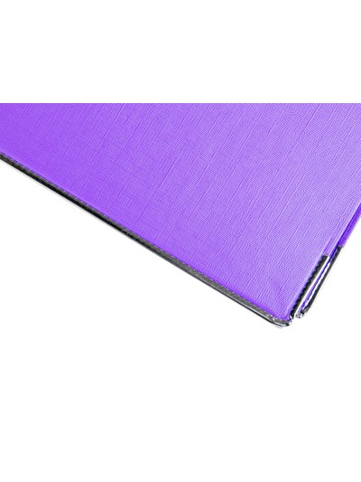 Archivador de palanca liderpapel folio documenta forrado pvc con rado lomo 75 mm lila compresor metalico