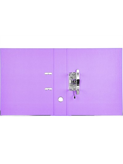 Archivador de palanca liderpapel folio documenta forrado pvc con rado lomo 75 mm lila compresor metalico