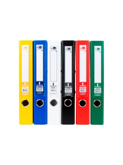 Archivador de palanca liderpapel a4 documenta forrado pvc con rado lomo 52 mm colores surtidos classic