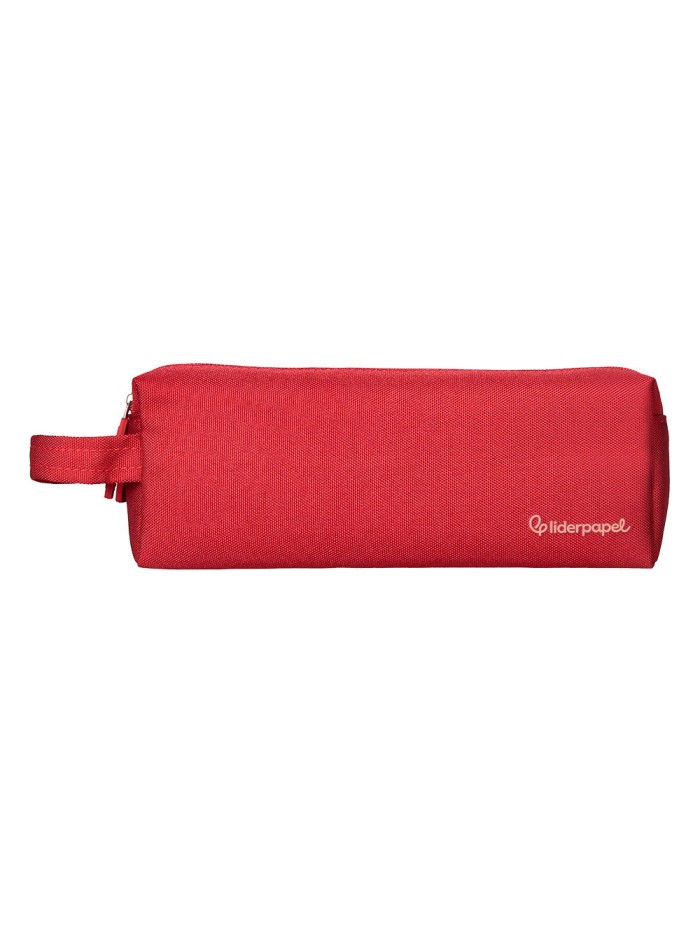 Estuche portatodo liderpapel classic rectangular con asa 2 cremalleras 210 x80mm rojo Estuche portatodo liderpapel classic rectangular con asa 2 cremalleras 210 x80mm rojo