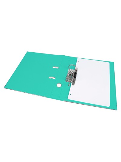 Archivador de palanca liderpapel a4 documenta forrado pvc con rado lomo 52 mm verde claro compresor