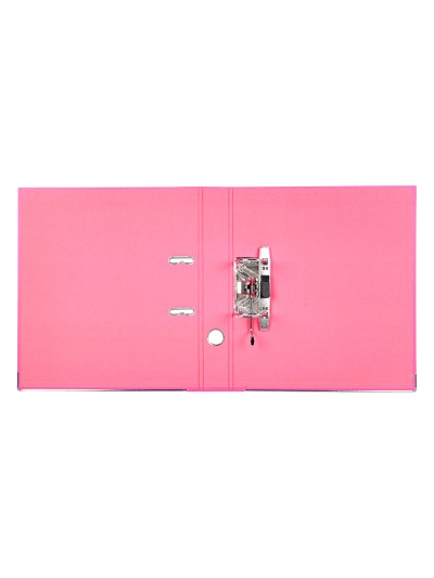 Archivador de palanca liderpapel a4 documenta forrado pvc con rado lomo 52 mm rosa compresor metalico