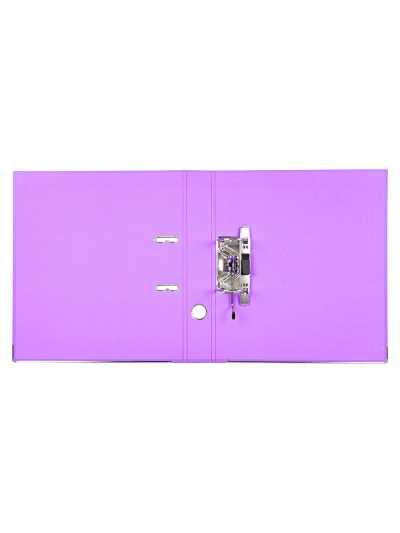 Archivador de palanca liderpapel a4 documenta forrado pvc con rado lomo 52 mm lila compresor metalico