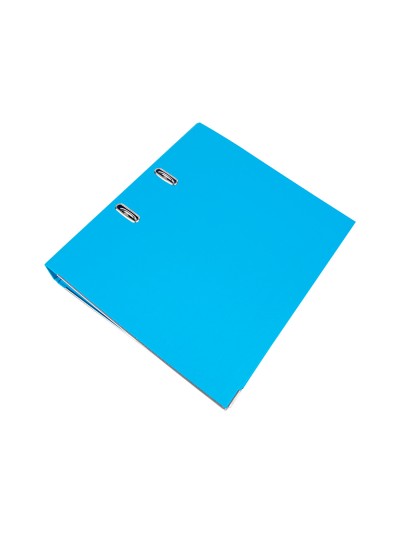 Archivador de palanca liderpapel a4 documenta forrado pvc con rado lomo 52 mm celeste compresor metalico