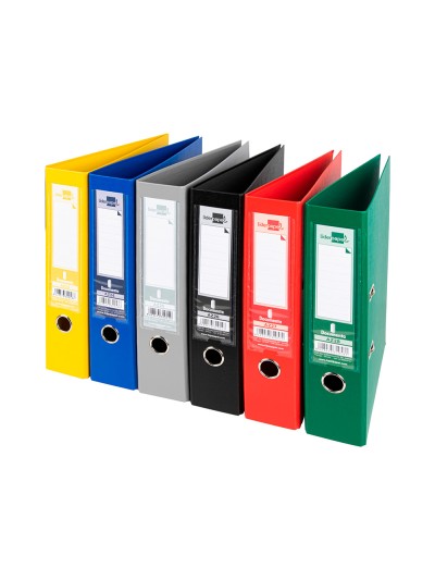 Archivador de palanca liderpapel a4 documenta forrado pvc con rado lomo 75 mm colores surtidos classic