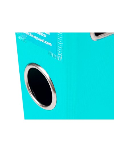 Archivador de palanca liderpapel a4 documenta forrado pvc con rado lomo 75 mm verde claro compresor