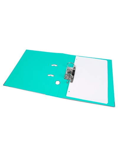 Archivador de palanca liderpapel a4 documenta forrado pvc con rado lomo 75 mm verde claro compresor