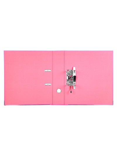 Archivador de palanca liderpapel a4 documenta forrado pvc con rado lomo 75 mm rosa compresor metalico