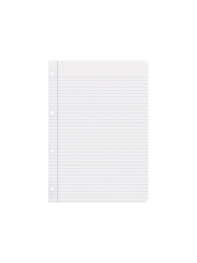 Recambio liderpapel a4 100 hojas 100 g/m2 rayado horizontal con margen 4 taladros