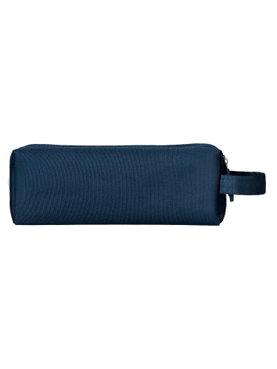 Estuche portatodo liderpapel classic rectangular con asa 2 cremalleras 210 x80mm azul marino