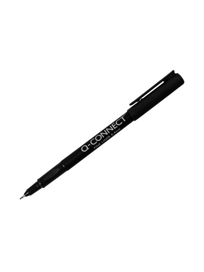 Rotulador q-connect punta de fibra fine liner negro 0,4 mm