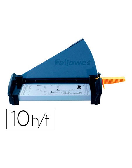 Cizalla fellowes fusion a4 de palanca hasta 10 hojas 80 gr