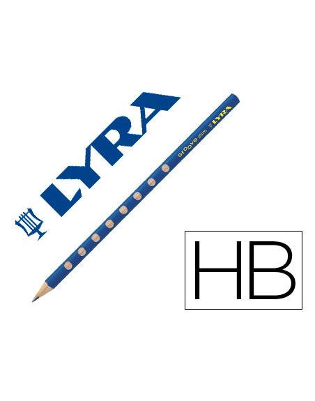 Lapices de grafito lyra groove slim mina hb
