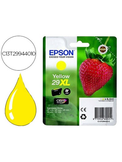 Ink-jet epson home 29xl t2994 xp435/330/335/332/430/235/432 amarillo 450 pag