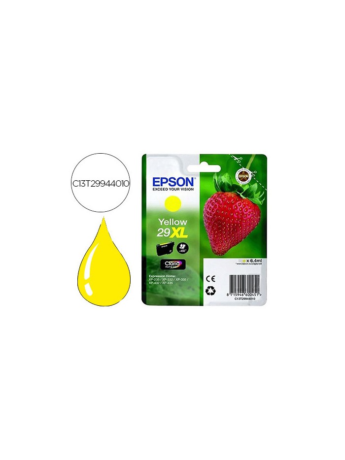 Ink-jet epson home 29xl t2994 xp435/330/335/332/430/235/432 amarillo 450 pag Ink-jet epson home 29xl t2994 xp435/330/335/332/430/235/432 amarillo 450 pag