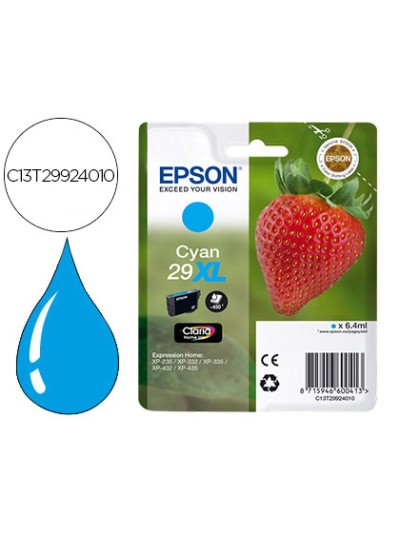 Ink-jet epson home 29xl t2992 xp435/330/335/332/430/235/432 cian 450 pag